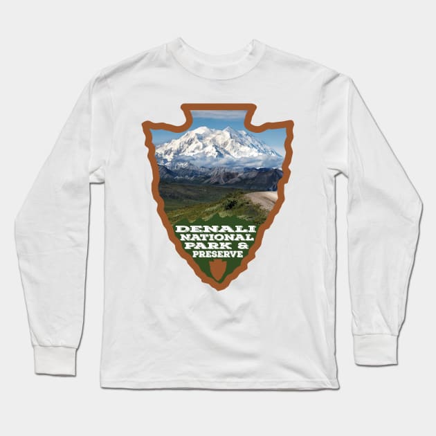 Denali National Park & Preserve arrowhead Long Sleeve T-Shirt by nylebuss